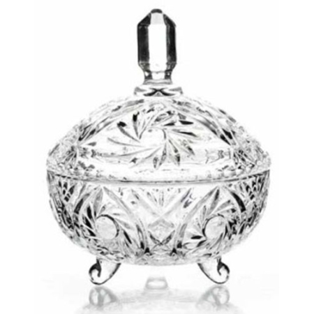 Φοντανιέρα γυάλινη διάφανη 16x19.5εκ Yujing YZTB-6104