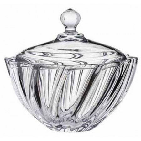 Φοντανιέρα γυάλινη διάφανη 19x17εκ Diamonds DM-601