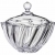 Φοντανιέρα γυάλινη διάφανη 19x17εκ Diamonds DM-601