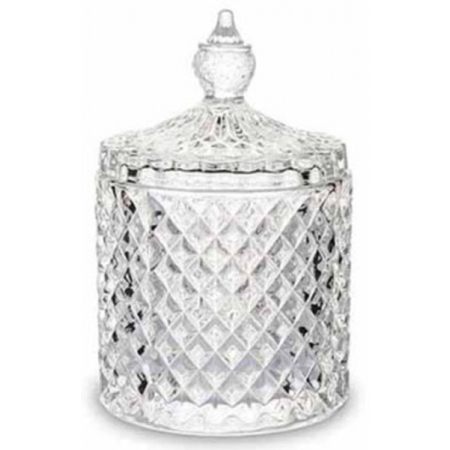 Φοντανιέρα γυάλινη διάφανη 10.5x17εκ Red cherry TG213