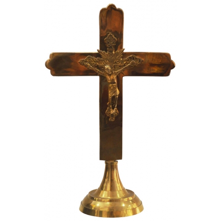 Εσταυρομένος μπρούτζινος χρυσό 19.5x10x31εκ Sinialo 23-66-9017