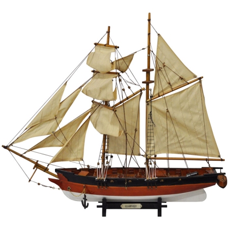 Καράβι ξύλινο Harvey 58x12x52εκ Sinialo 2535-76735