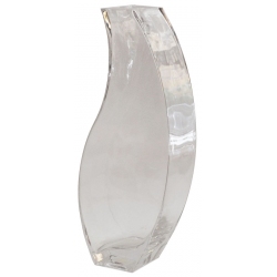 Βάζο γυάλινο διάφανο 12x6.5x29.5εκ Sinialo 25-85-V3279
