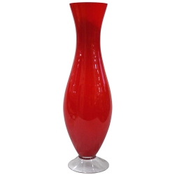 Βάζο γυάλινο κόκκινο 16x54.5εκ Sinialo 25-85-V3100Q
