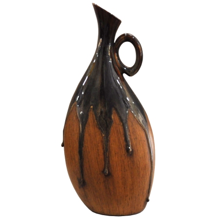 Βάζο κεραμικό Κανάτι καφέ 16x10x36εκ Sinialo 26-216-HS1016