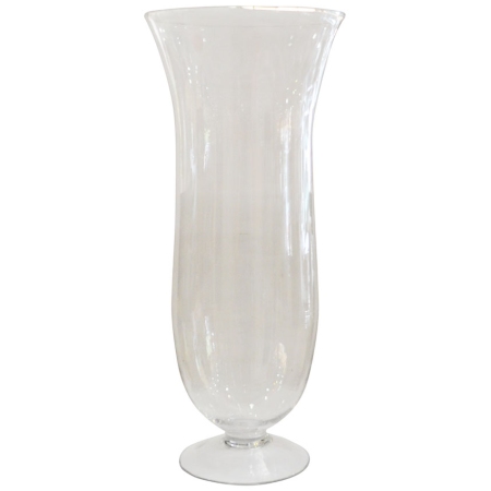 Βάζο γυάλινο διάφανο 25.5x60εκ Sinialo 25-85-V2278