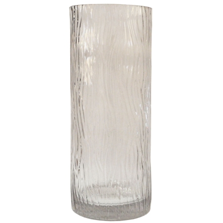 Βάζο γυάλινο διάφανο 14x35εκ Sinialo 25-85-V2977