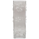 Βάζο γυάλινο διάφανο 10x10x30εκ Sinialo 25-85-VW3415