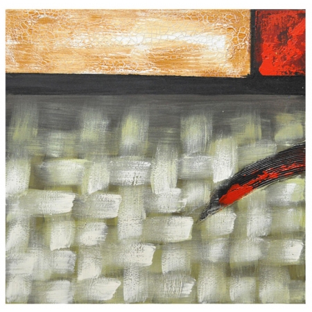 Πίνακας σε καμβά λαδί-μπεζ 60x60εκ Sinialo 35-98-YC471