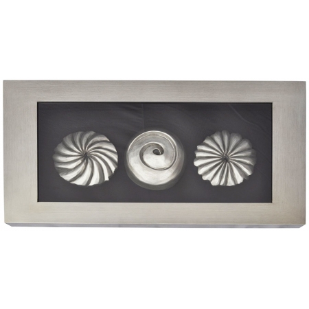 Πίνακας-διακοσμητικό τοίχου σε κάδρο μαύρο-ασημί 90x5.5x50εκ Sinialo 39-23-10209
