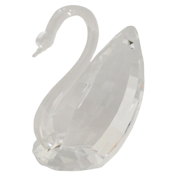 Διακοσμητικό κρυστάλλινο Κύκνος διάφανο 5x8x9.5εκ Sinialo 37-45-6028
