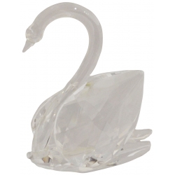Διακοσμητικό κρυστάλλινο Κύκνος διάφανο 10x6.5x11.5εκ Sinialo 37-45-6044