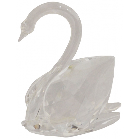 Διακοσμητικό κρυστάλλινο Κύκνος διάφανο 10x6.5x11.5εκ Sinialo 37-45-6044