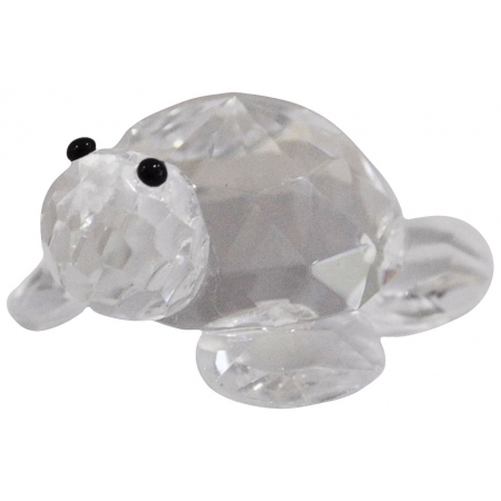 Διακοσμητικό κρυστάλλινο Χελώνα διάφανο 4.5x3.3x2εκ Sinialo 37-45-5015