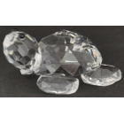 Διακοσμητικό κρυστάλλινο Χελώνα διάφανο 4.5x3.3x2εκ Sinialo 37-45-5015