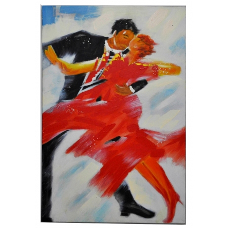 Πίνακας σε καμβά   Χορευτές   κόκκινο/μαύρο 60x90εκ 35-98-PYR116