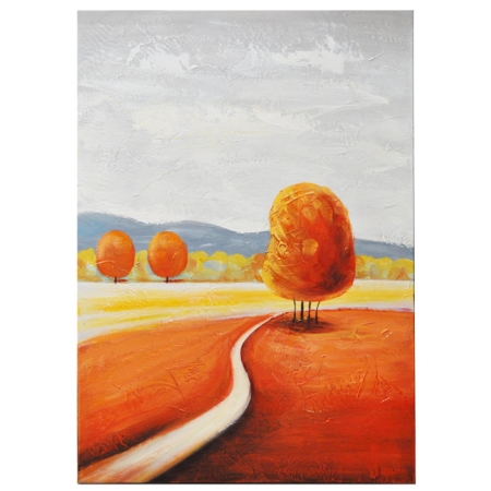 Πίνακας σε καμβά Τοπίο πορτοκαλί-γκρι 50x70εκ Sinialo 35-98-YC37