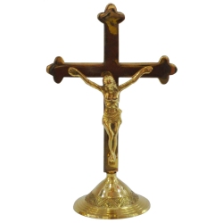 Εσταυρομένος μπρούτζινος χρυσό 13.5x8x21.5εκ Sinialo 23-66-2003