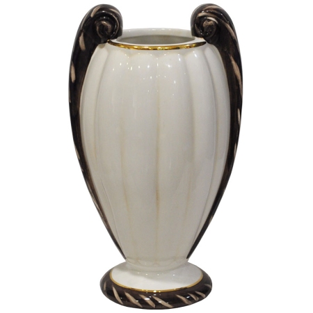 Βάζο πορσελάνης Αμφορέας εκρού-καφέ 21x16x33εκ Sinialo 5901361