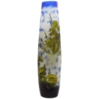 Βάζο γυάλινο μπλε-πράσινο 10x41εκ τ.Galle 4027