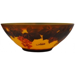 Κουπ γυάλινο πορτοκαλί 34x12εκ τ.Galle 0514