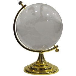 Υδρόγειος μπρούτζινο-κρυστάλλινο χρυσό-διάφανο 12x10x16εκ Sinialo 5901403