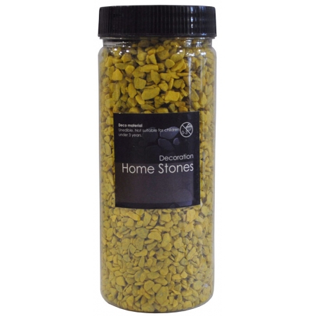 Διακοσμητικά χαλίκια κίτρινο 7.5x19.5εκ Sinialo 37-26-0193000-3