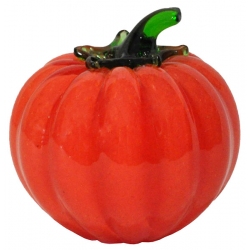 Διακοσμητικό κρυστάλλινο Κολοκύθα πορτοκαλί 8x9εκ Bohemia 5901436