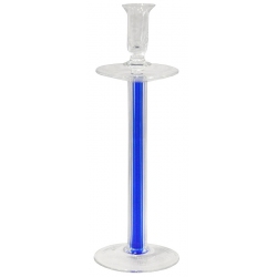 Κηροπήγιο γυάλινο διάφανο-μπλε 11.5x35εκ Ivv 5901446