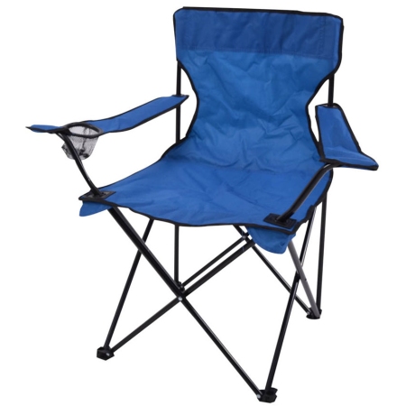 Καρέκλα παραλίας μεταλλική πτυσσόμενη μπλε 82x50x80εκ Ankor 805471 