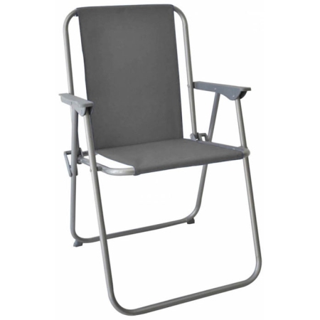 Καρεκλάκι παραλίας πτυσσόμενο γκρι Ankor 805525