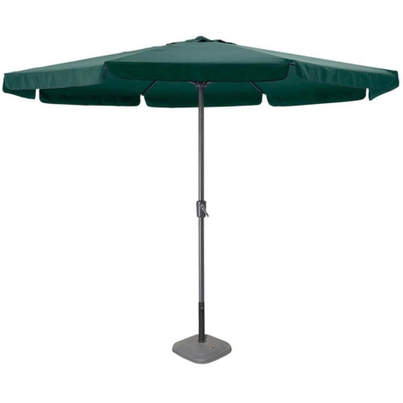 Ομπρέλα κήπου αλουμινίου με μηχανισμό σκούρο πράσινο 3μ Ankor 778058