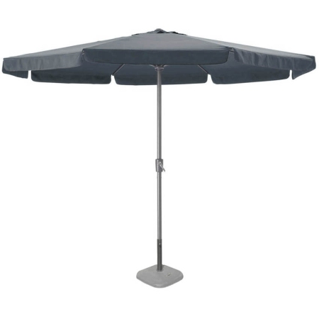 Ομπρέλα κήπου αλουμινίου με μηχανισμό σκούρο γκρι 3μ Ankor 816156