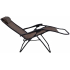 Ξαπλώστρα-πολυθρόνα μεταλλική καφέ 160εκ Ankor 824052