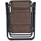 Ξαπλώστρα-πολυθρόνα μεταλλική καφέ 160εκ Ankor 824052