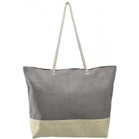 Τσάντα θαλάσσης υφασμάτινη γκρι 53x14x38εκ Ankor 831456