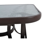 Τραπέζι κήπου μεταλλικό ορθογώνιο καφέ 140x80x70εκ Ankor 831593