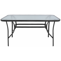 Τραπέζι κήπου μεταλλικό ορθογώνιο ανθρακί 120x70x70εκ Ankor 831562