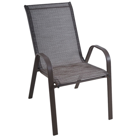 Πολυθρόνα κήπου μεταλλική καφέ 54x70x91εκ Ankor 831623
