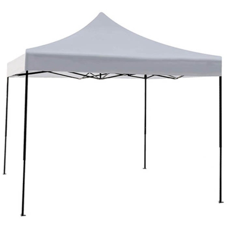 Κιόσκι μεταλλικό-υφασμάτινο λευκό 3x3.2m Ankor 830800