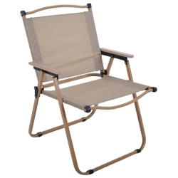Καρέκλα παραλίας μεταλλική μπεζ 54x53x78εκ Ankor 843138