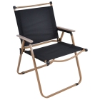 Καρέκλα παραλίας μεταλλική μπεζ-μαύρο 54x53x78εκ Ankor 843145