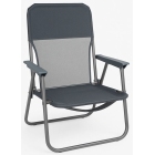 Καρέκλα παραλίας μεταλλική γκρι 54x50x70εκ Ankor 843152