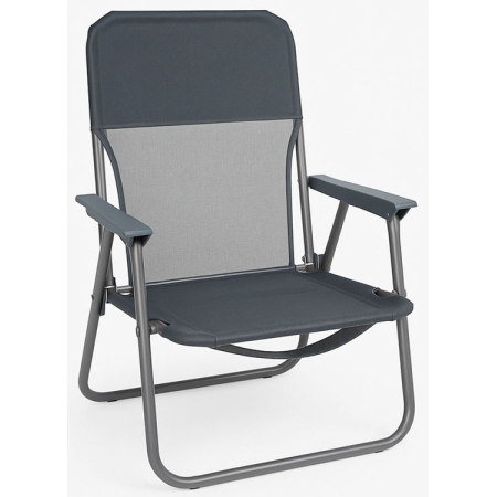 Καρέκλα παραλίας μεταλλική γκρι 54x50x70εκ Ankor 843152