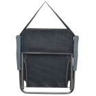 Καρέκλα παραλίας μεταλλική γκρι 54x50x70εκ Ankor 843152