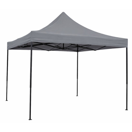 Κιόσκι μεταλλικό-υφασμάτινο γκρι 3x3.2m Ankor 851539