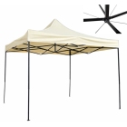Κιόσκι ενισχυμένο μεταλλικό-υφασμάτινο μπεζ 3x3.2m Ankor 851591