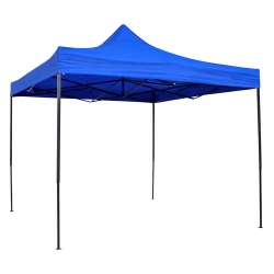 Κιόσκι μεταλλικό-υφασμάτινο μπλε 3x3.2m Ankor 851508