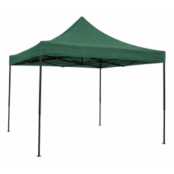 Κιόσκι μεταλλικό-υφασμάτινο σκούρο πράσινο 3x3.2m Ankor 851515