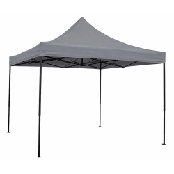 Κιόσκι μεταλλικό-υφασμάτινο γκρι 3x3.2m Ankor 851553